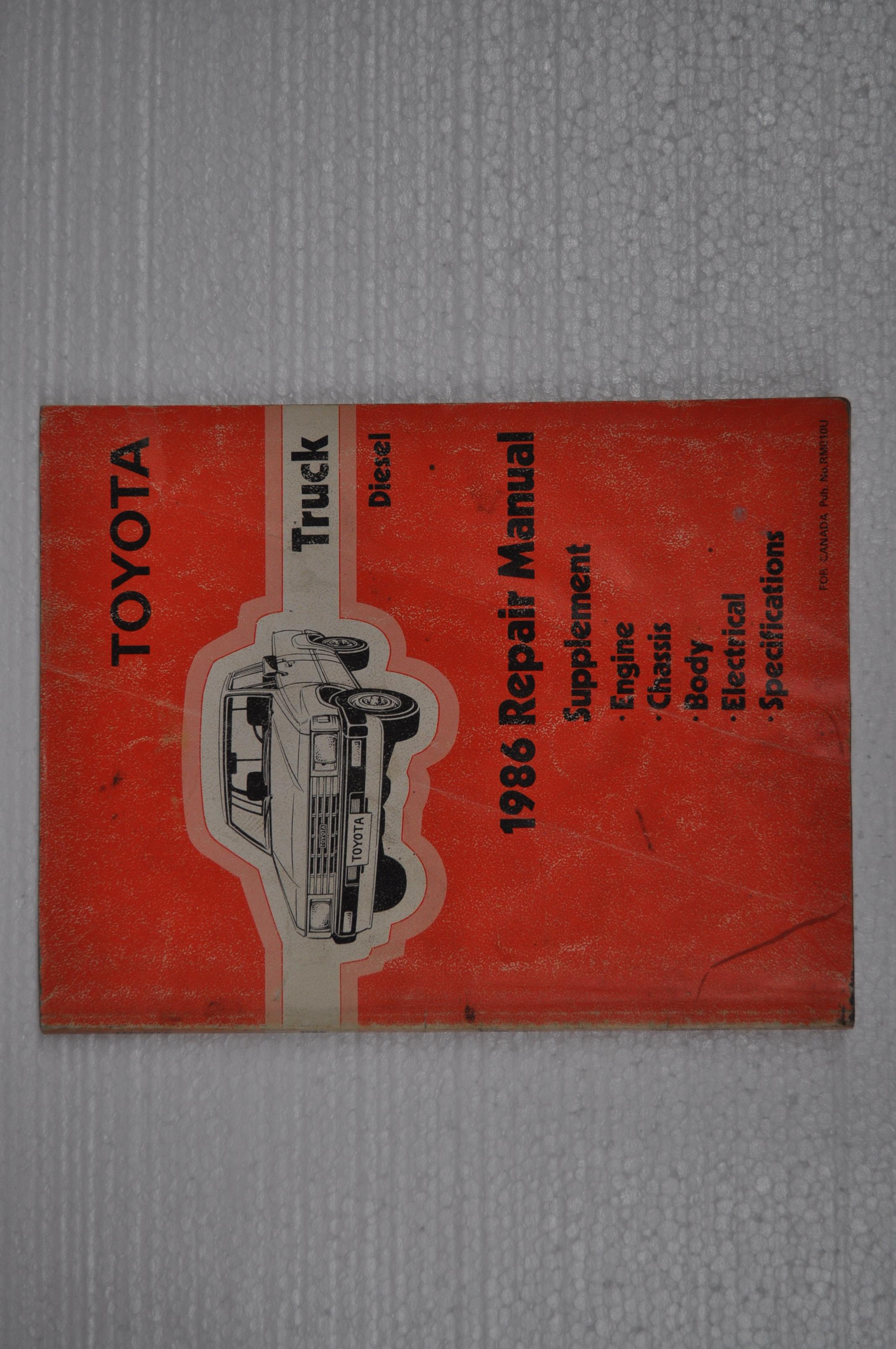 86 Toyota Truck Diesel Supplement Manual Buy & Sell Toyota Owners